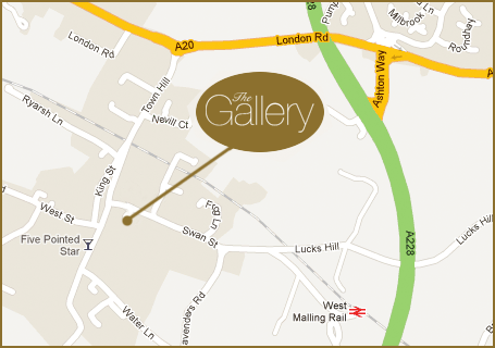 map showing the Gallery